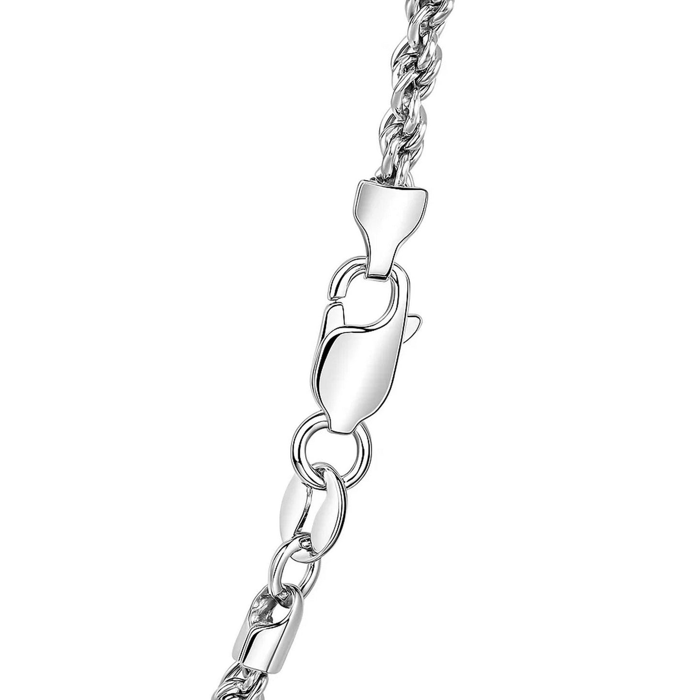 14K White Gold Light Rope Chain (2.00mm)