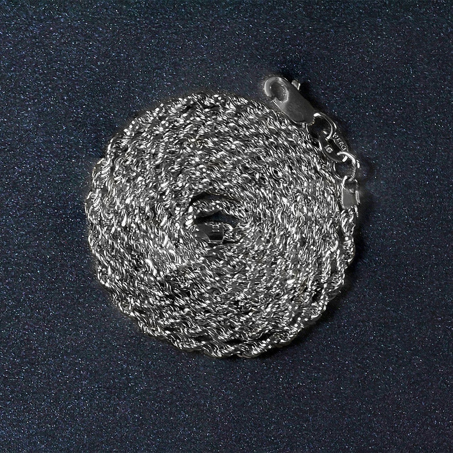 14K White Gold Light Rope Chain (2.00mm)