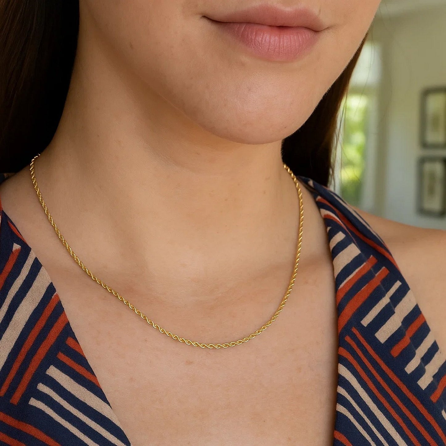 14K Yellow Gold Light Rope Chain (1.50mm)