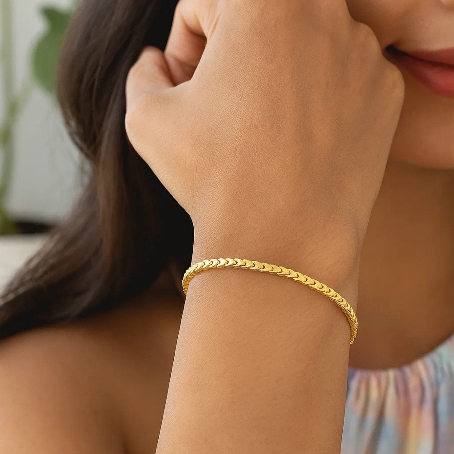 14K Yellow Gold Solid Diamond Cut Round Franco Bracelet (3.10mm)