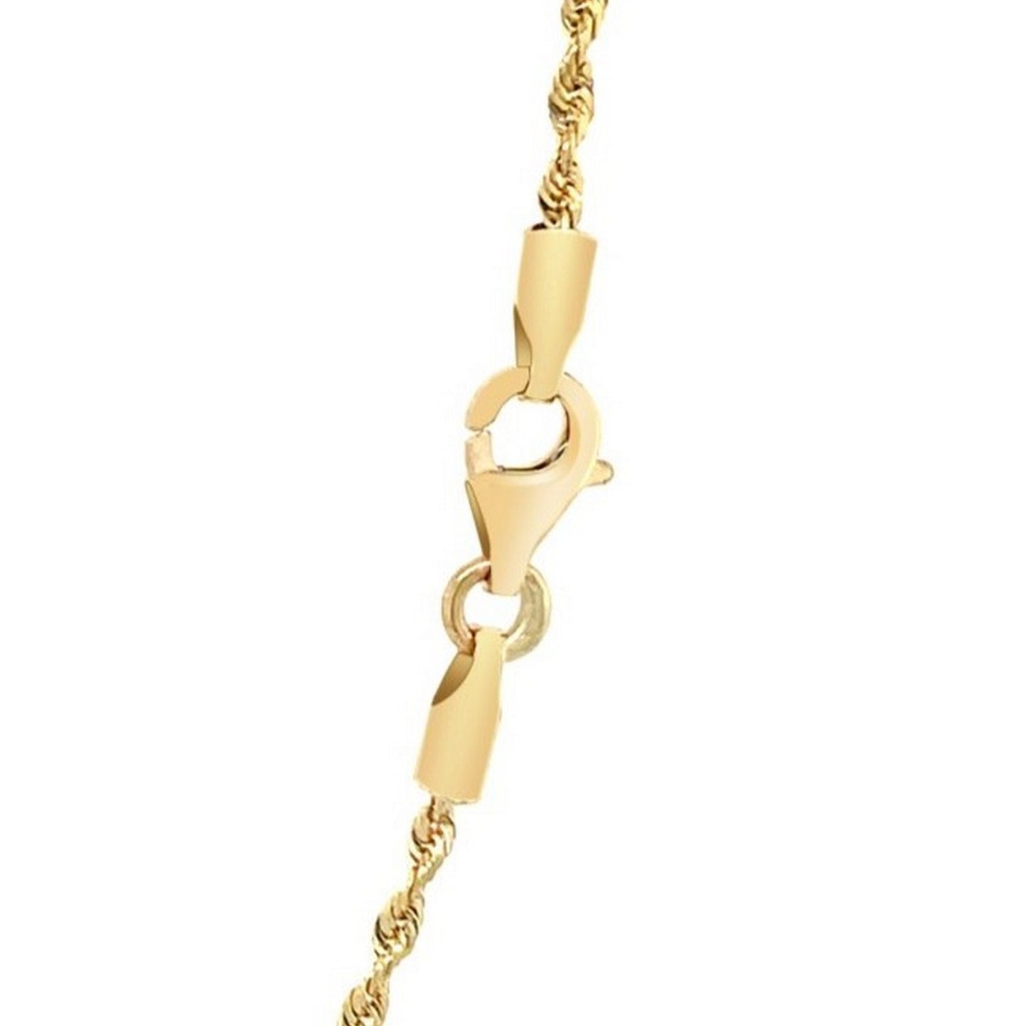 10K Yellow Gold Solid Diamond Cut Rope Chain (1.40mm)