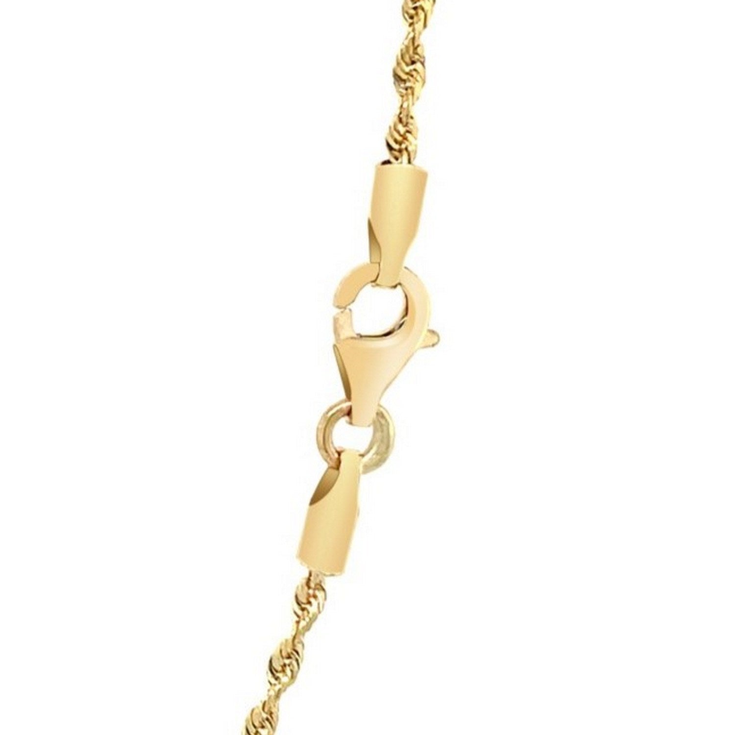 10K Yellow Gold Solid Diamond Cut Rope Chain (1.40mm)