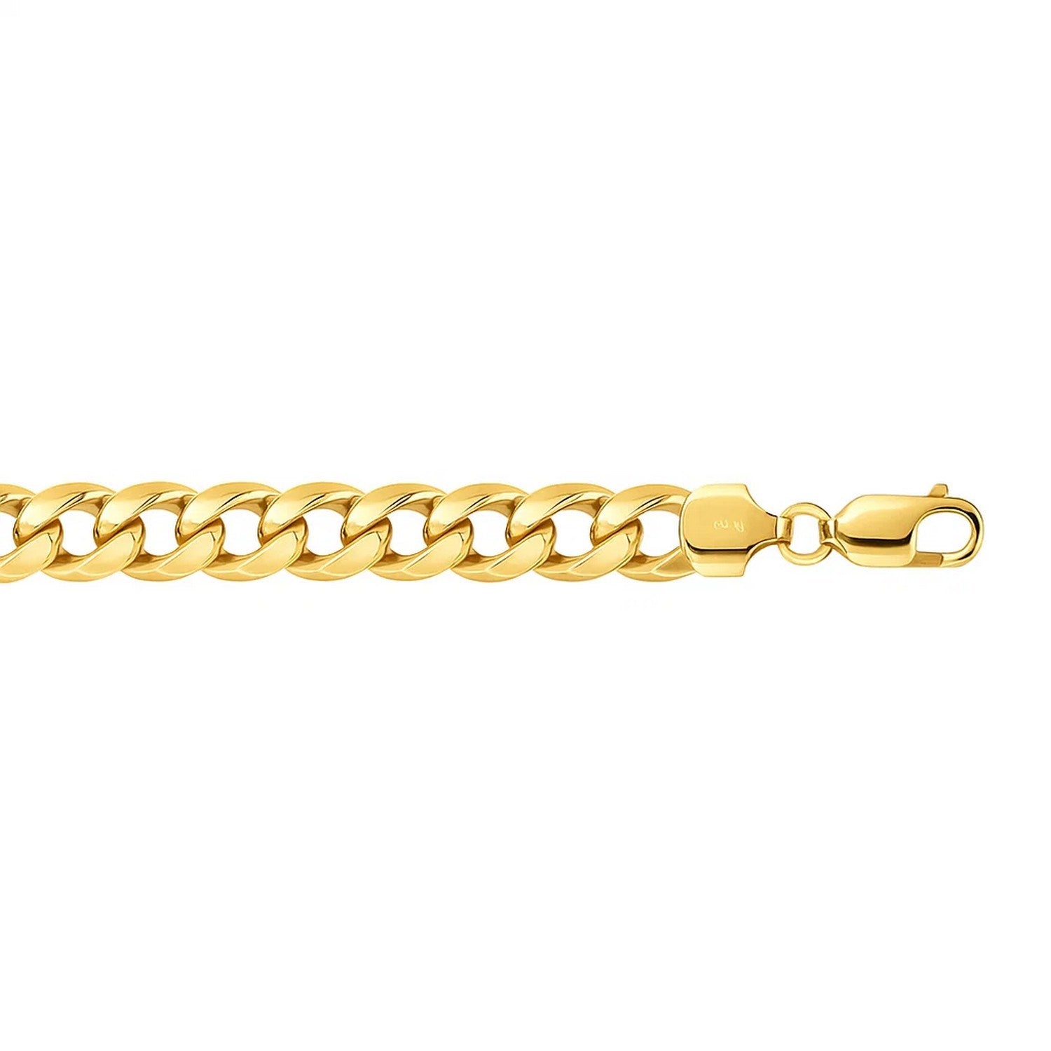 10K Yellow Gold Light Miami Cuban Bracelet (8.00mm) – True Pure Gold