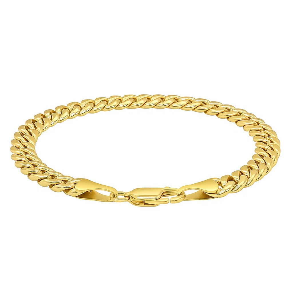 10K Yellow Gold Light Miami Cuban Bracelet (8.00mm) – True Pure Gold