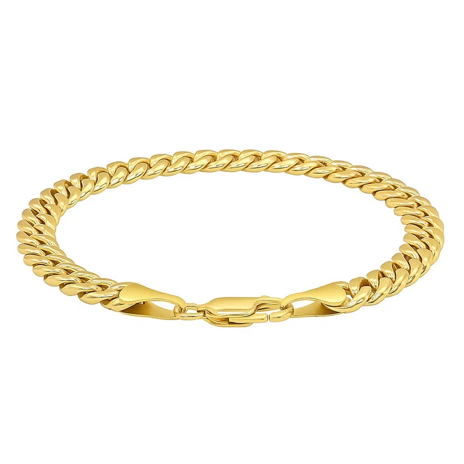 10K Yellow Gold Light Miami Cuban Bracelet (8.00mm) – True Pure Gold