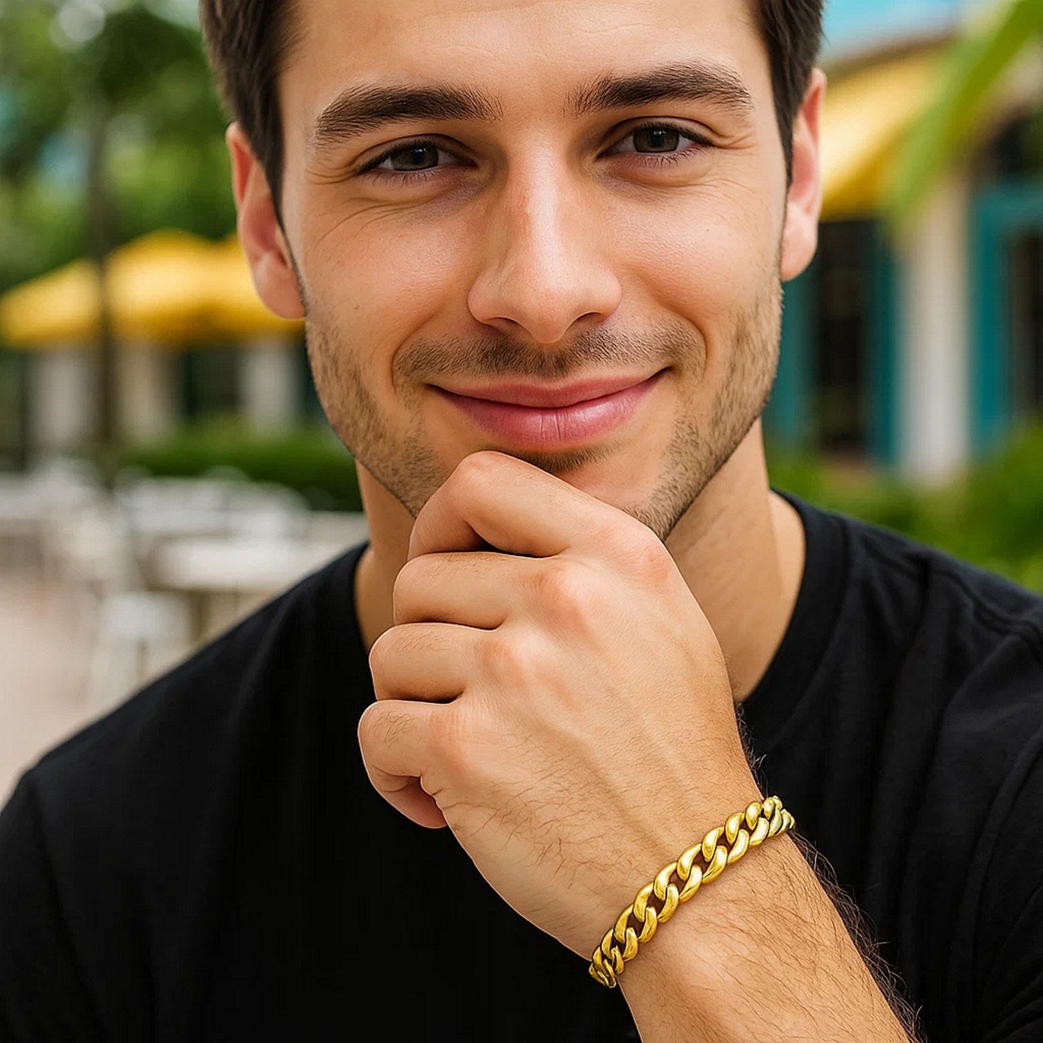 10K Yellow Gold Light Miami Cuban Bracelet (8.00mm) – True Pure Gold