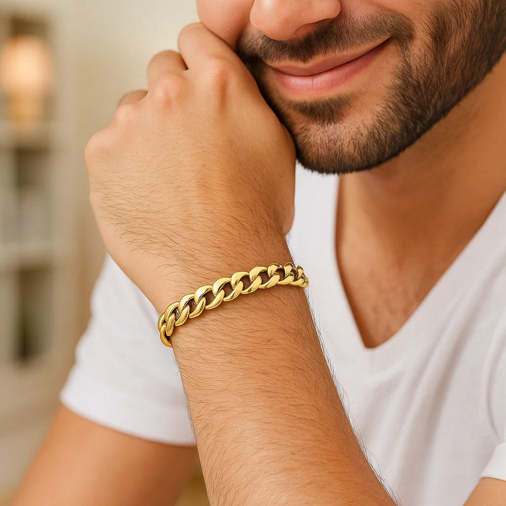 10K Yellow Gold Light Miami Cuban Bracelet (8.00mm) – True Pure Gold
