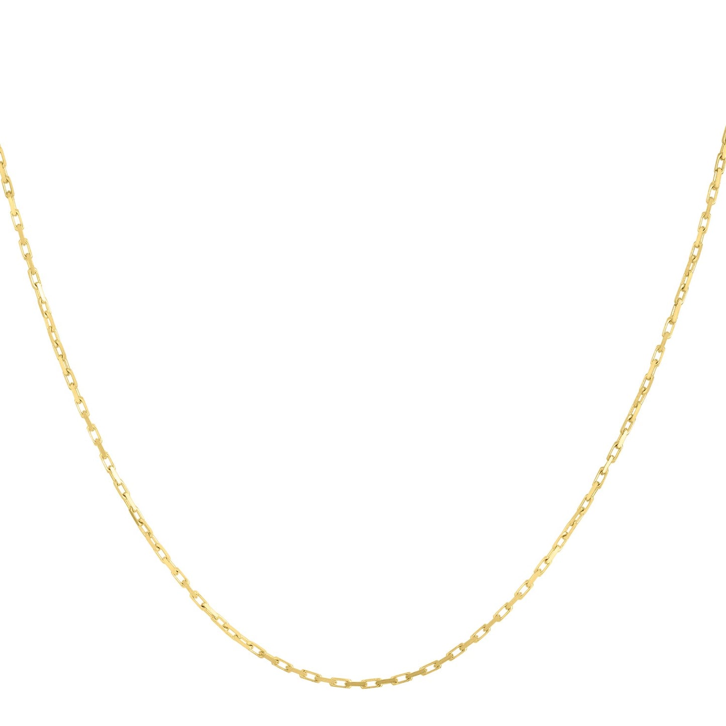 14K Yellow Gold French Cable Chain Necklace (1.30 mm)
