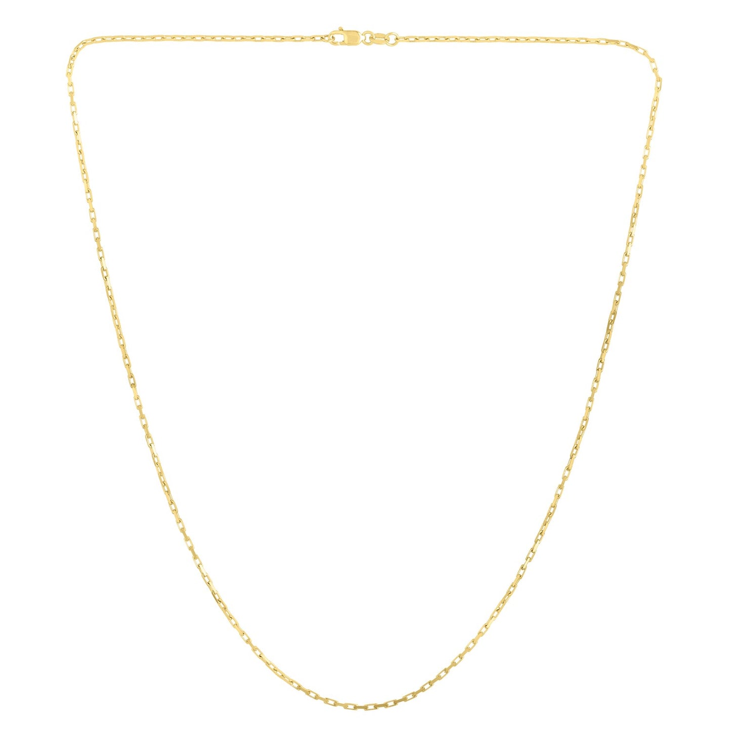 14K Yellow Gold French Cable Chain Necklace (1.30 mm)