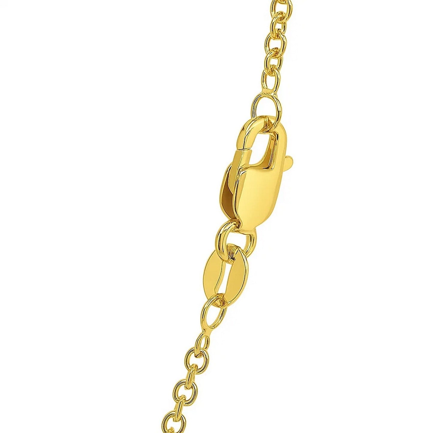 14K Yellow Gold Round Cable Link Chain Necklace (1.90 mm)