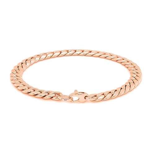 14K Rose Gold Cuban Link Bracelet (5.90mm) – True Pure Gold
