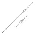 Extendable Cable Chain Necklace in 14K White Gold (1.50 mm)