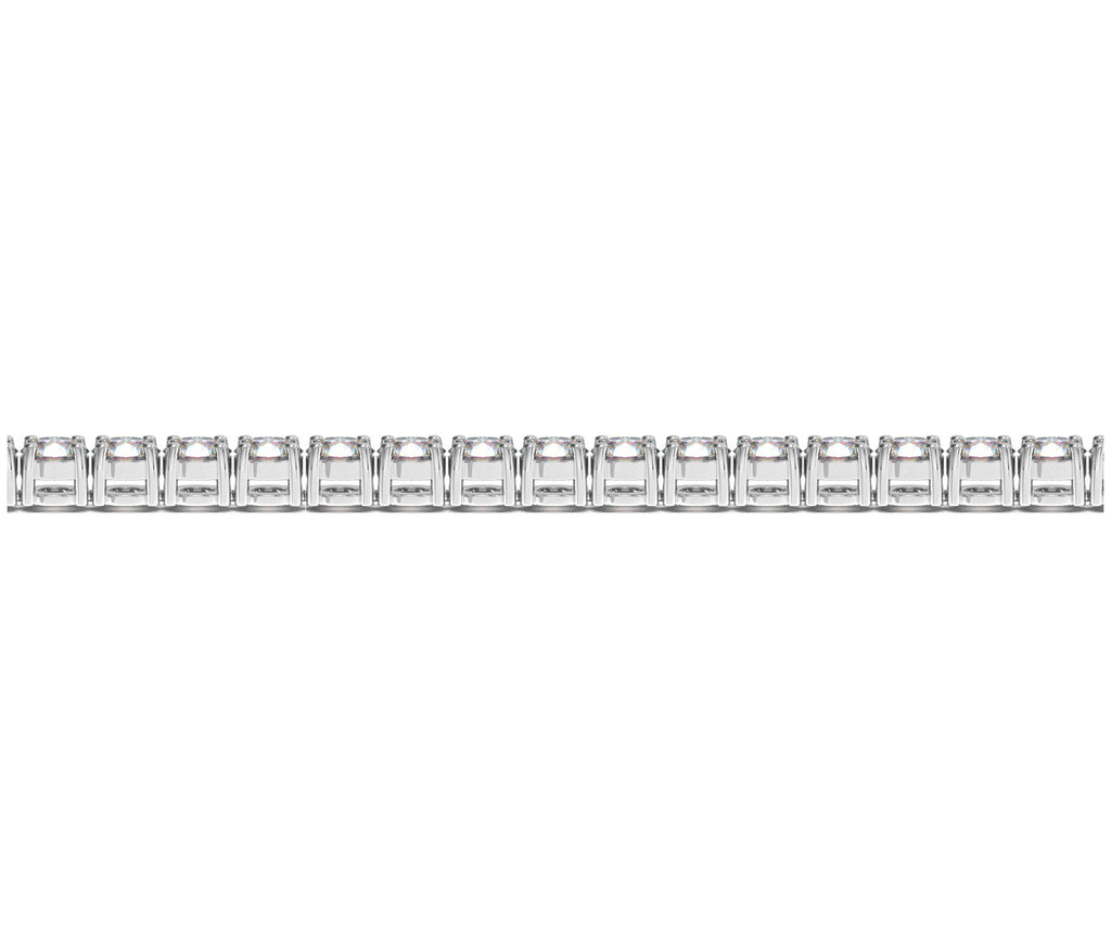 14K White Gold Lab Grown Diamond Tennis Bracelet – 8 Carat – F/G VS2/SI1