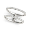 14K White Gold Dual Band Diamond Ring (1/3 ctw, I/J, I1-I2)