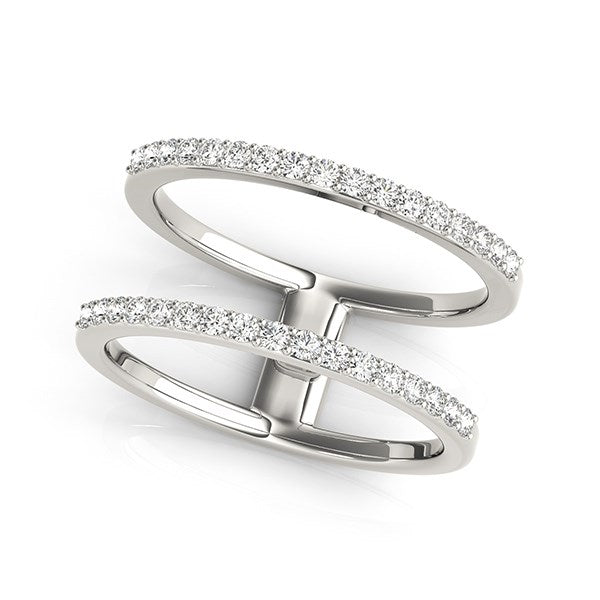 14K White Gold Dual Band Diamond Ring (1/3 ctw, I/J, I1-I2)