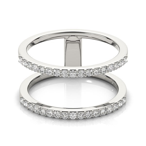 14K White Gold Dual Band Diamond Ring (1/3 ctw, I/J, I1-I2)