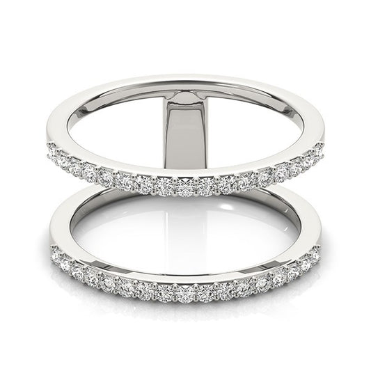 14K White Gold Dual Band Diamond Ring (1/3 ctw, I/J, I1-I2)