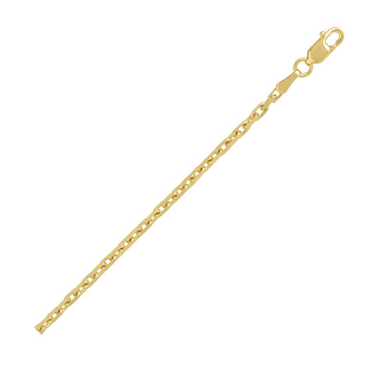 14K Yellow Gold French Cable Chain Necklace (1.90 mm)