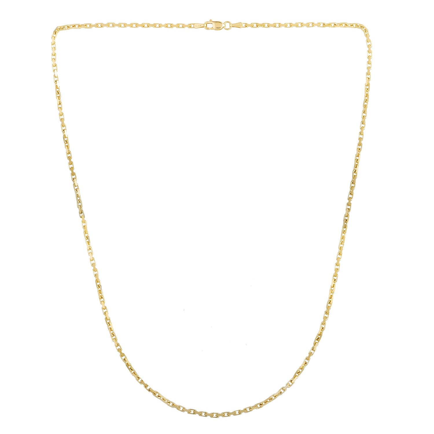 14K Yellow Gold French Cable Chain Necklace (1.90mm) – True Pure Gold