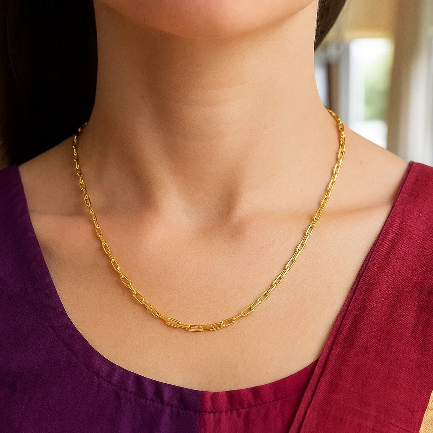 14K Yellow Gold French Cable Chain Necklace (1.90 mm)
