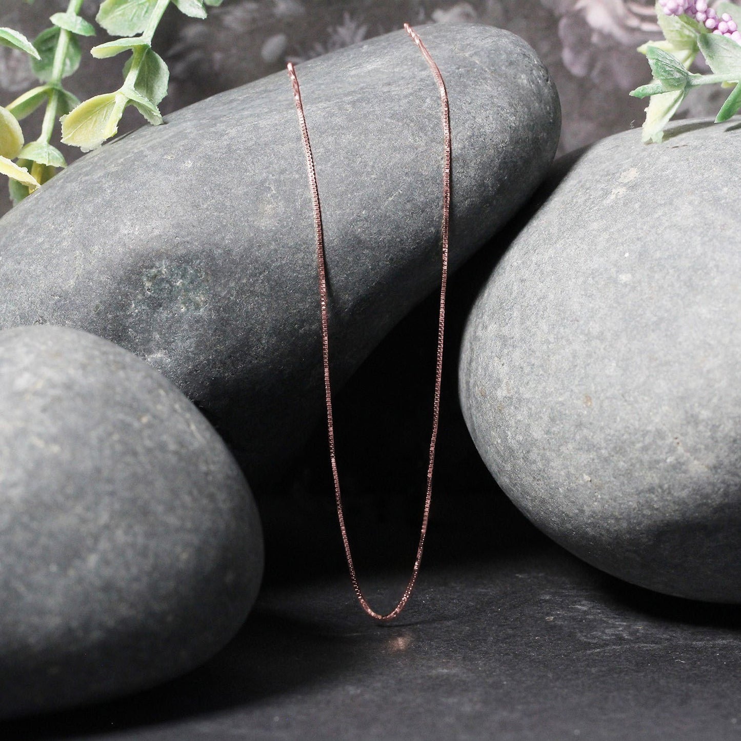 18k Rose Gold Classic Box Chain (0.60 mm)