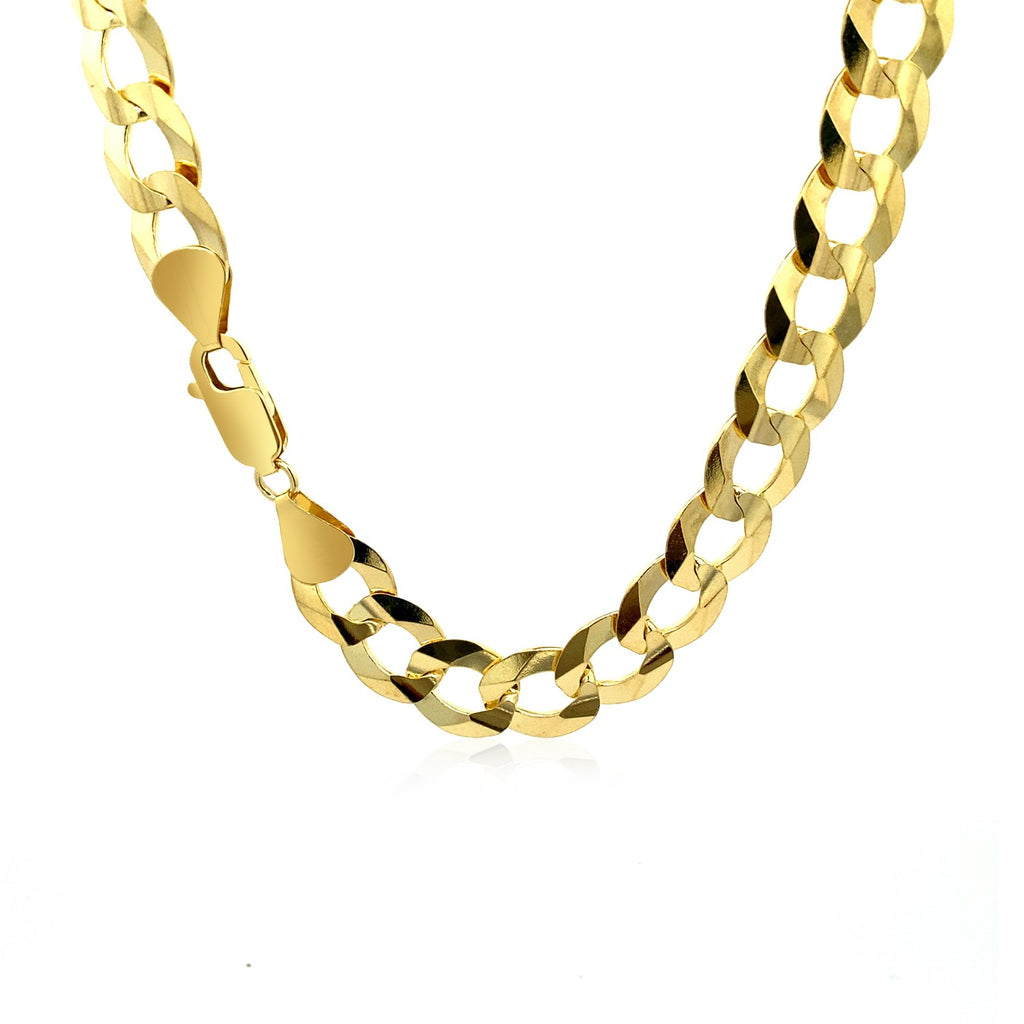 14K Yellow Gold Men's Curb Chain – 11.23mm – 24 Inches – 14K Gold