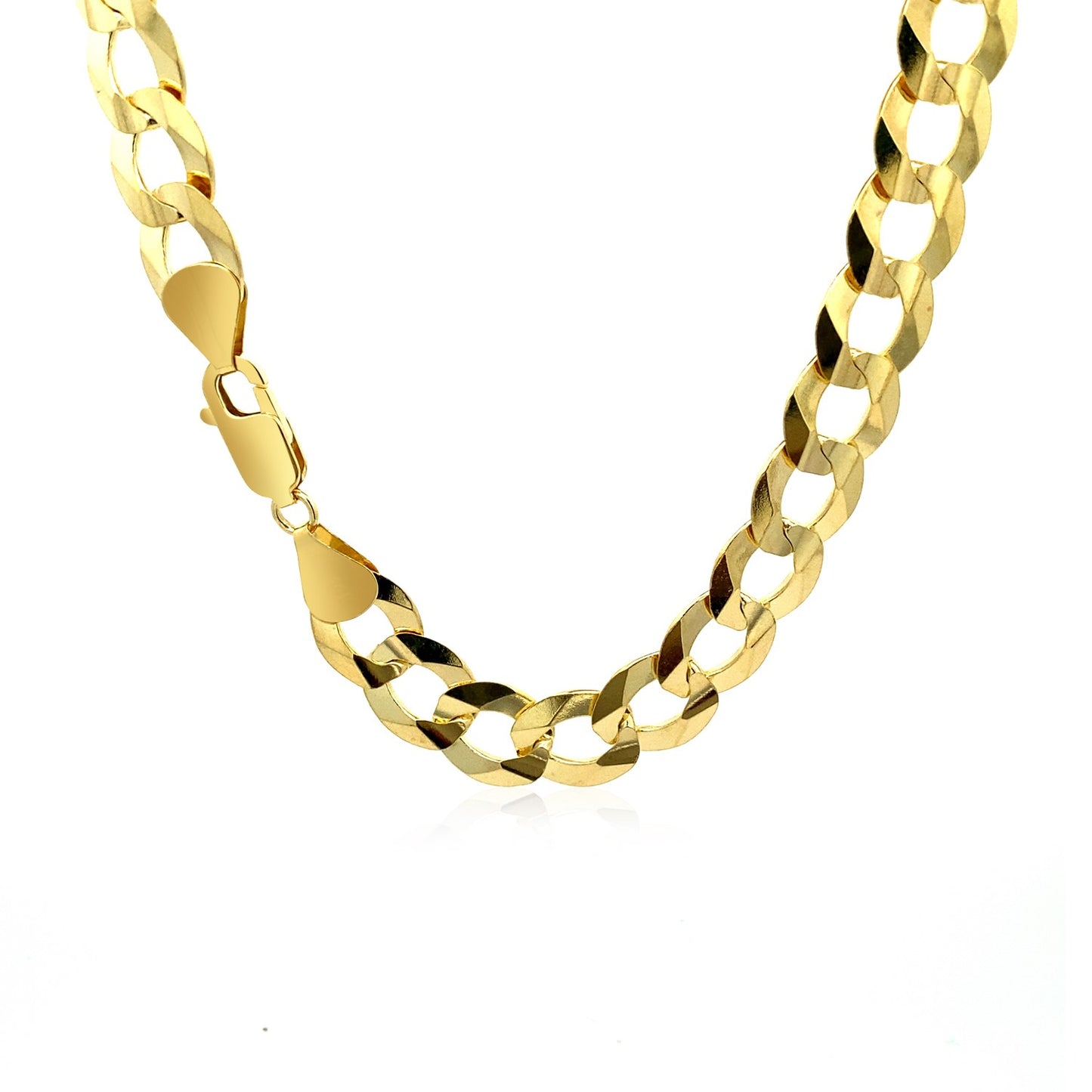 Solid Curb Chain in 14K Yellow Gold (11.23mm)