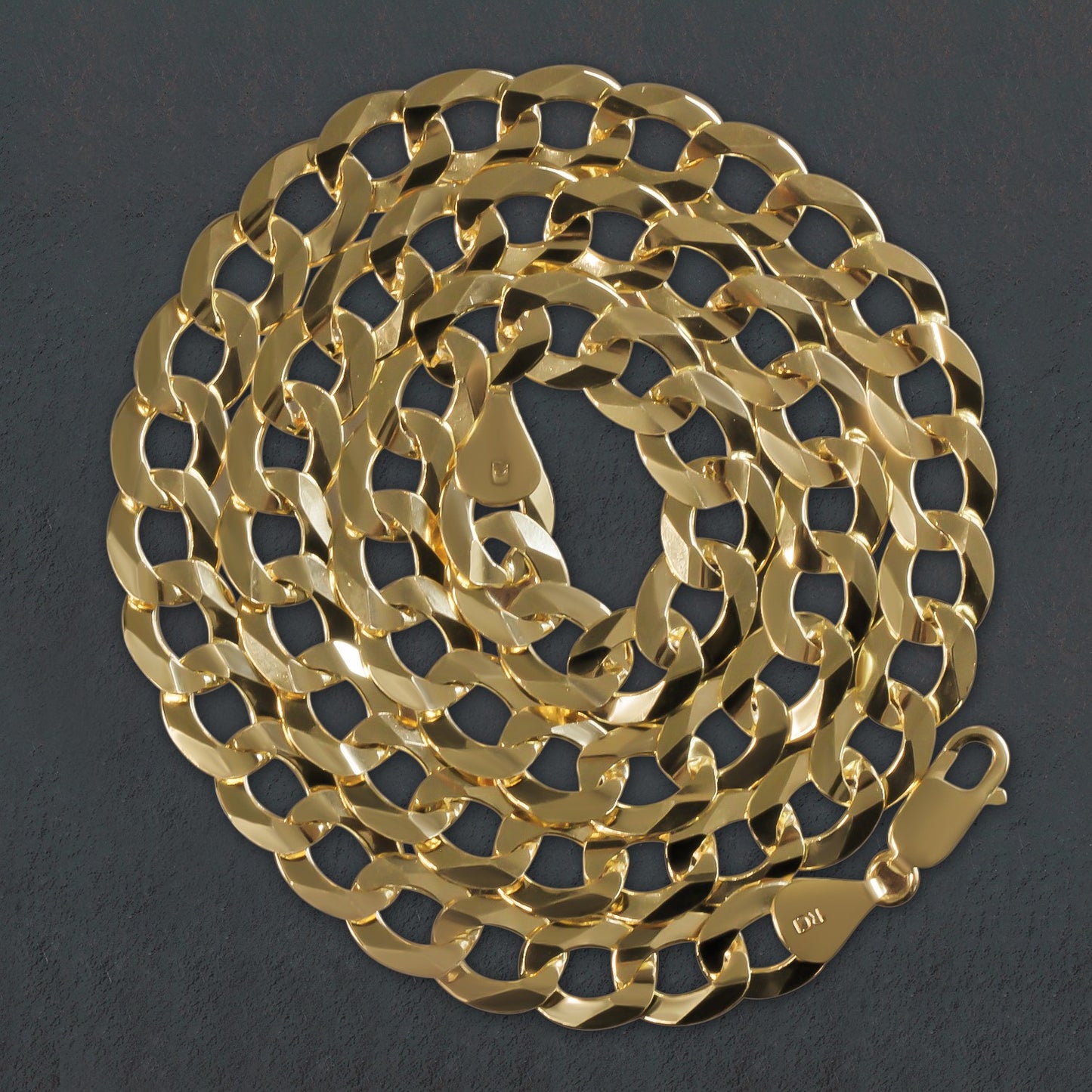 Solid Curb Chain in 14K Yellow Gold (11.23mm)