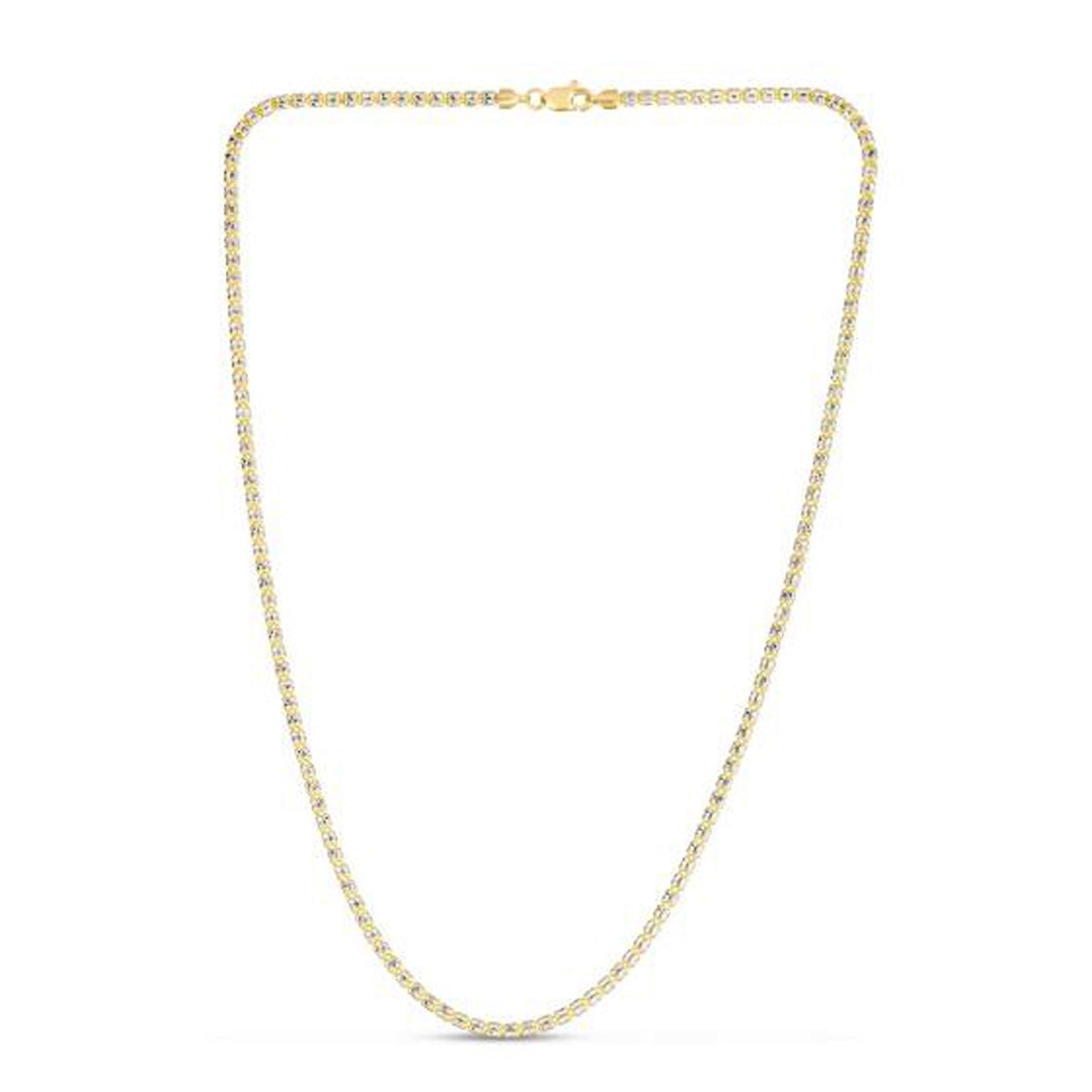 14K Yellow Gold Ice Barrel Link Chain (2.70 mm)