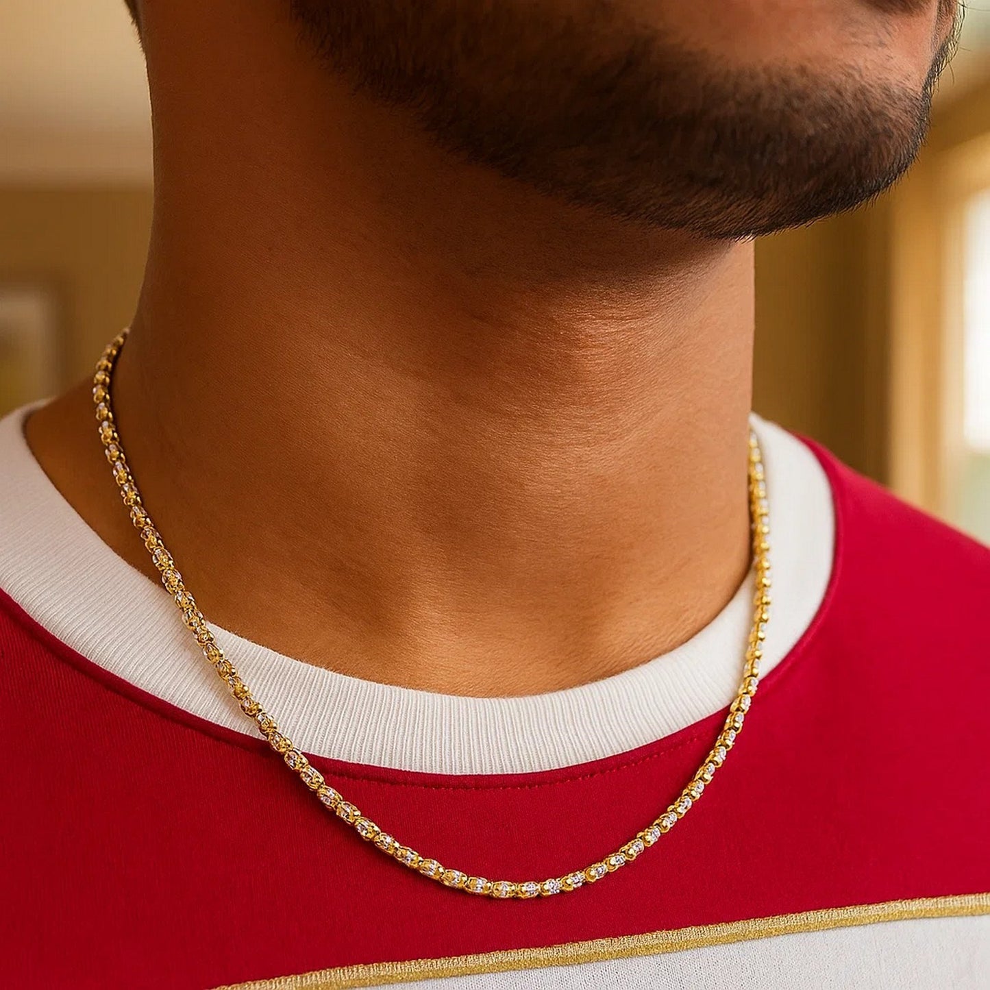Ice Barrel Chain in 14K Yellow Gold (2.70mm)