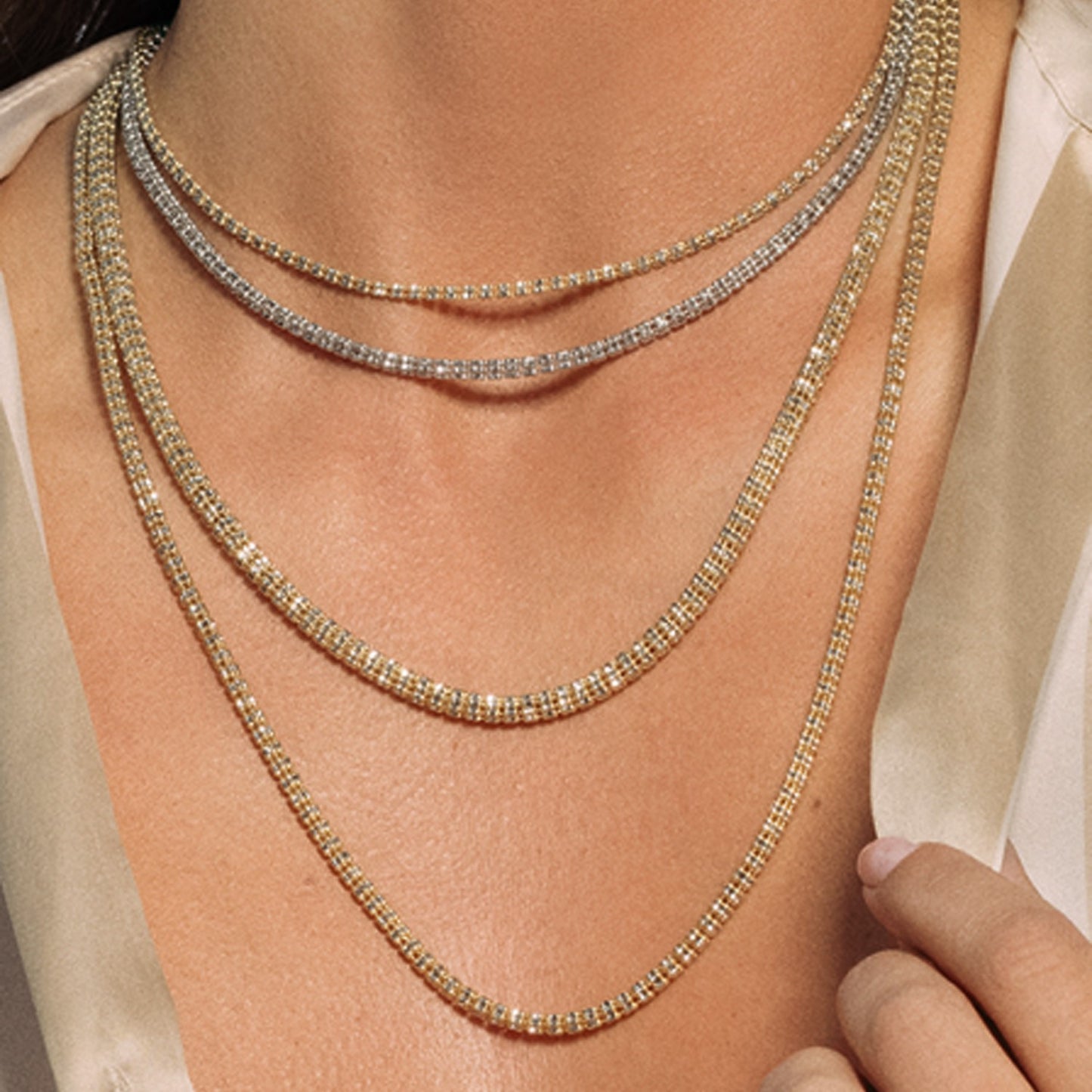 Ice Barrel Chain in 14K Yellow Gold (2.70mm)