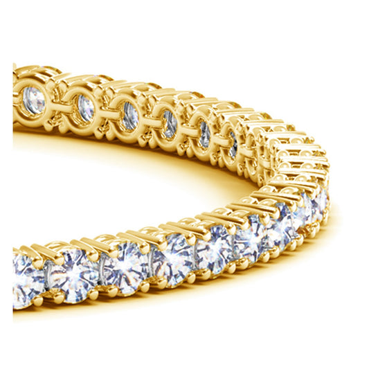 14K Yellow Gold Lab-Grown Diamond Tennis Bracelet (8 ctw, F/G, VS2/SI1)