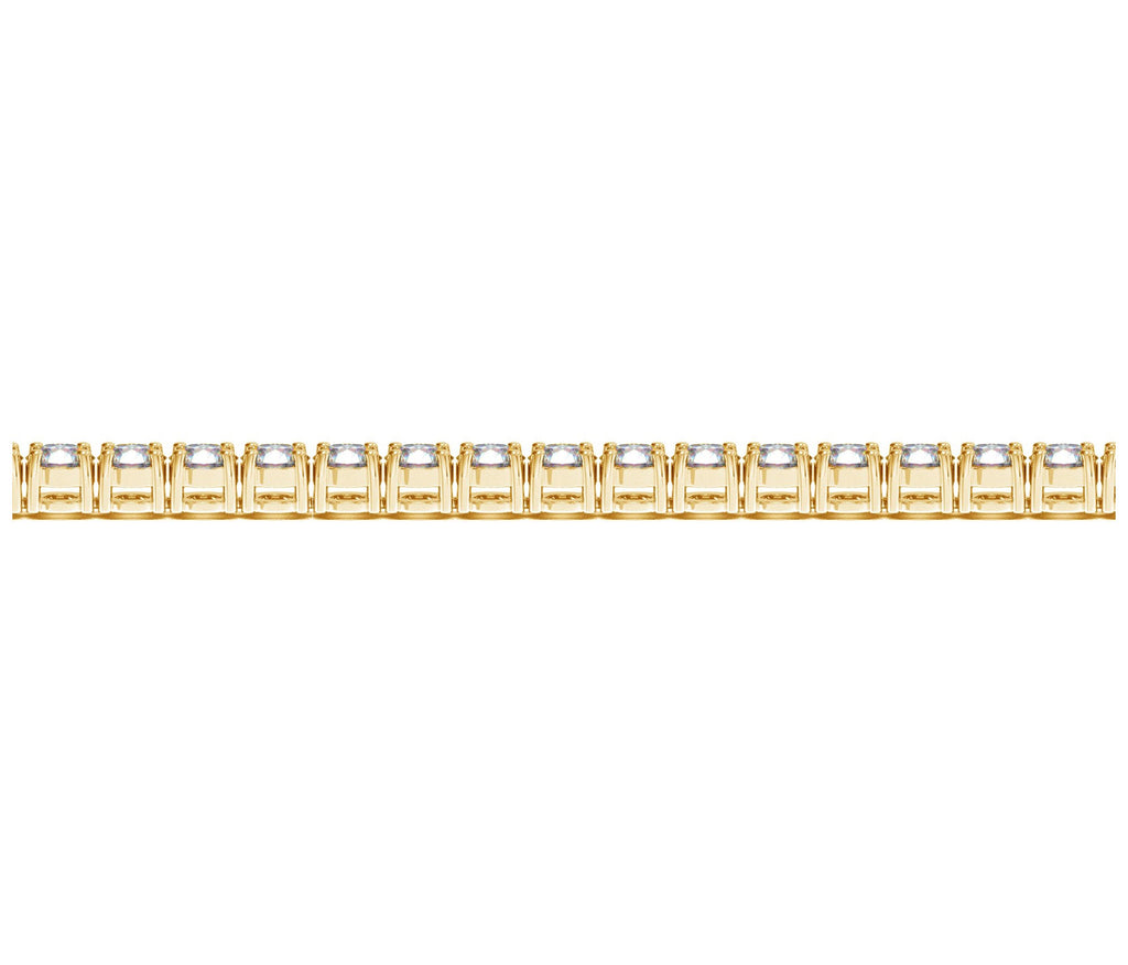 14K Yellow Gold Lab-Grown Diamond Tennis Bracelet (8 ctw, F/G, VS2/SI1)