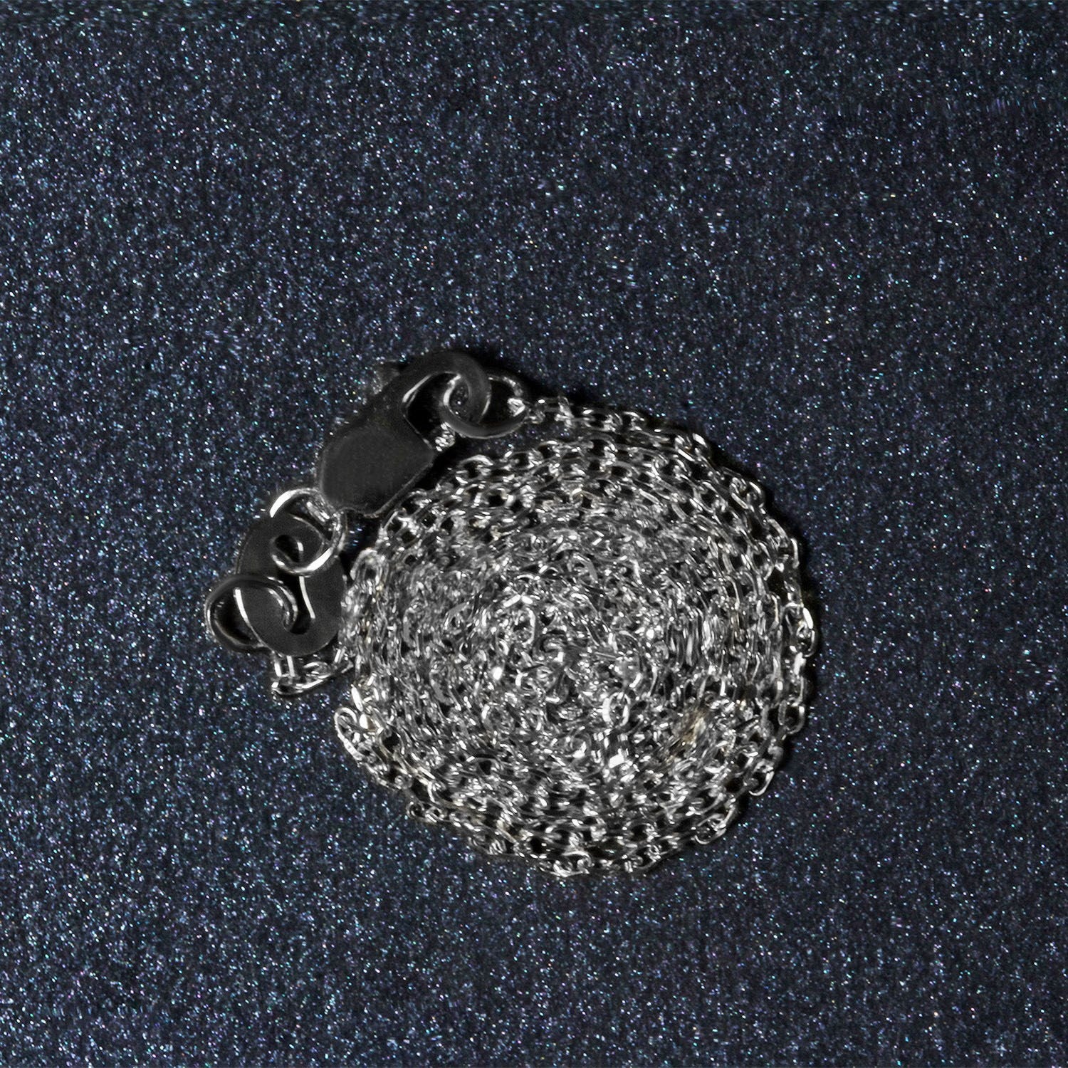 18K White Gold Diamond Cut Cable Link Chain (0.80mm)
