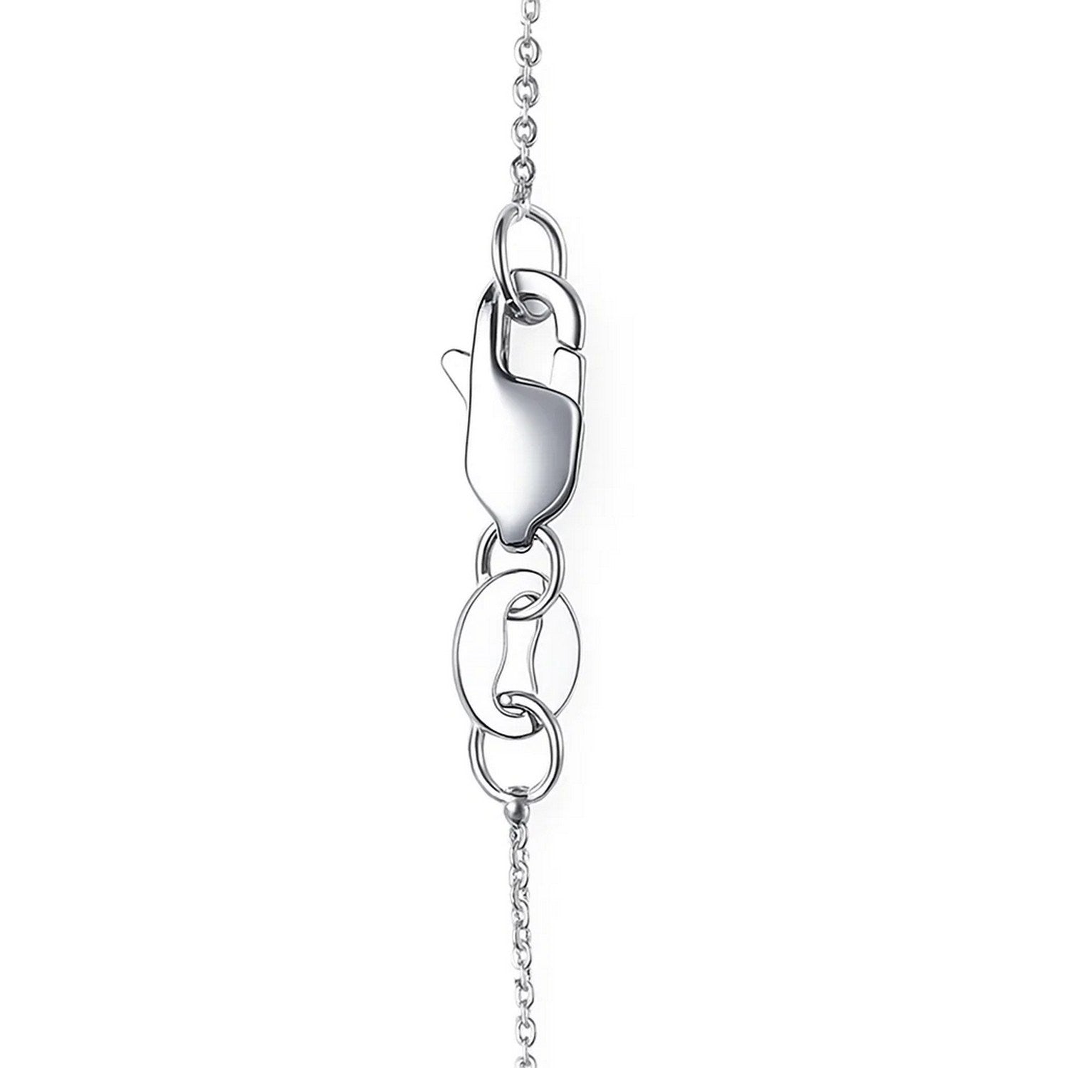 14K White Gold Cable Link Chain Necklace (0.50 mm) – 18"