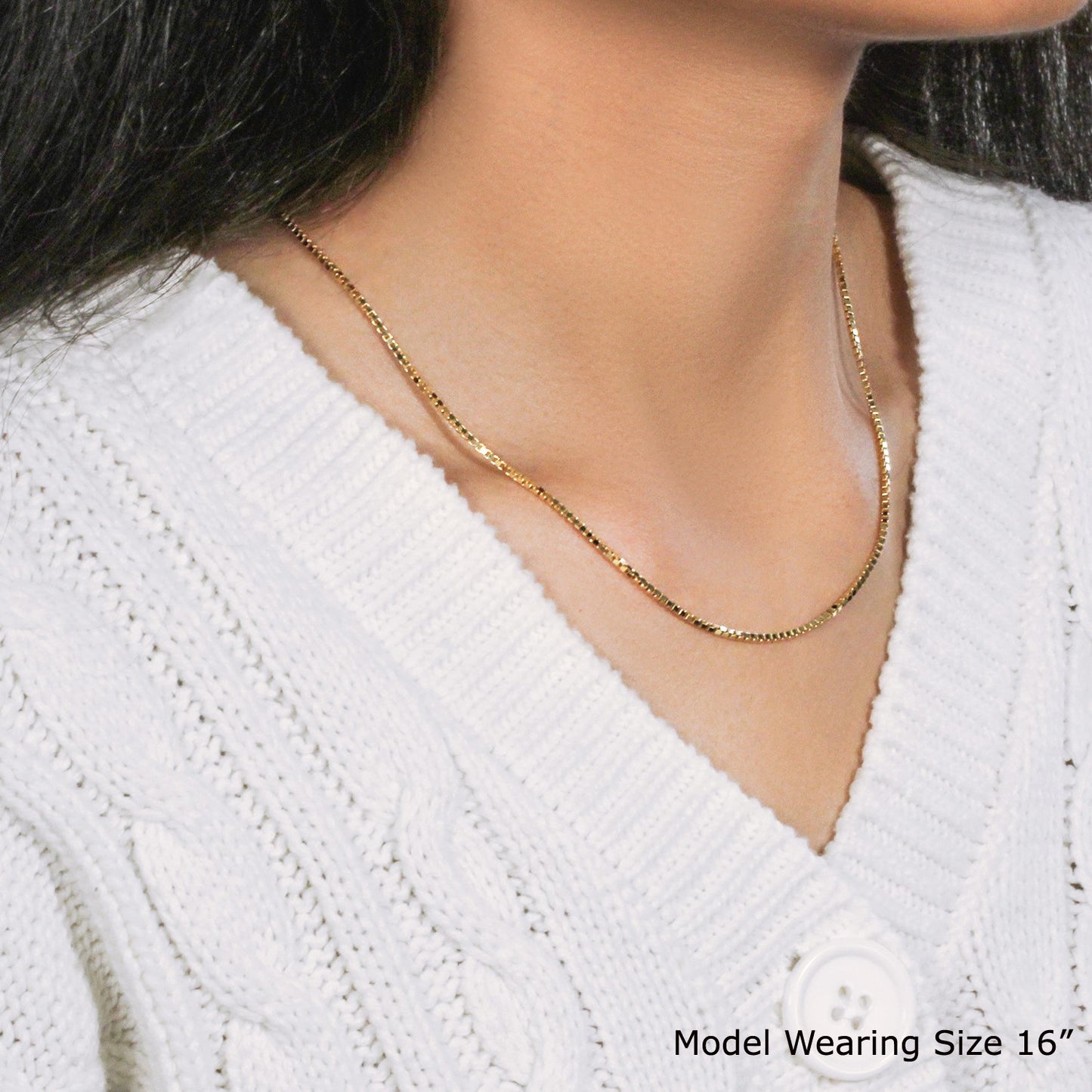 10K Yellow Gold Classic Box Chain (1.40mm)
