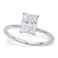 2 Carat Radiant Lab Grown Diamond Solitaire Ring – IGI Certified G/VS1 in 10K White Gold