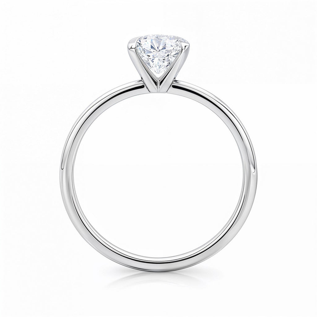 2 Carat Radiant Lab Grown Diamond Solitaire Ring – IGI Certified G/VS1 in 10K White Gold