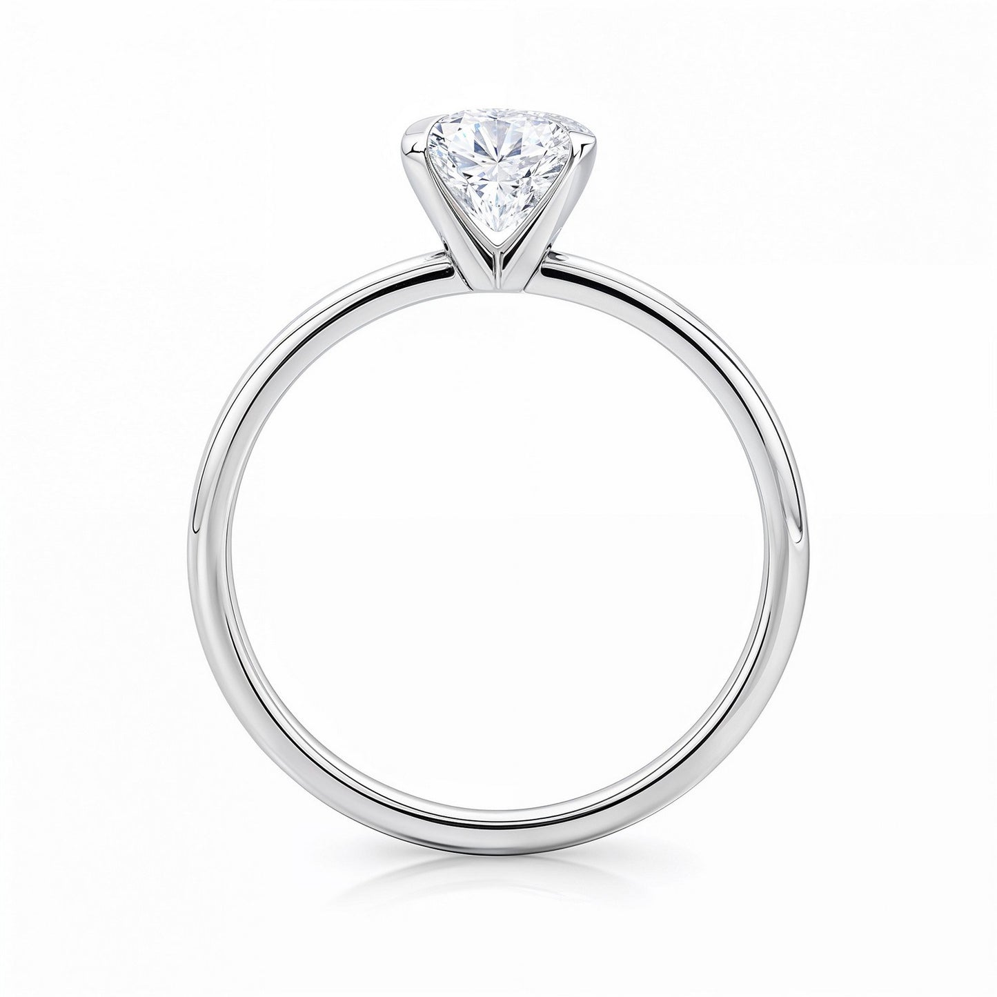2 Carat Radiant Lab Grown Diamond Solitaire Ring – IGI Certified G/VS1 in 10K White Gold