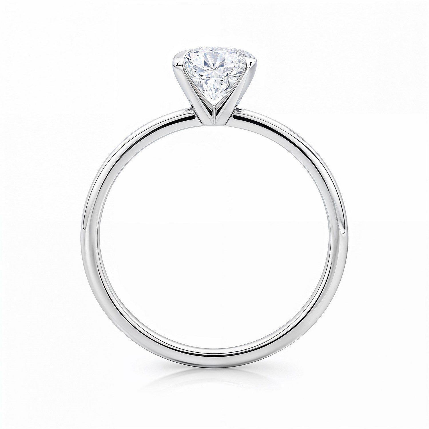 2 Carat Radiant Lab Grown Diamond Solitaire Ring – IGI Certified G/VS1 in 10K White Gold