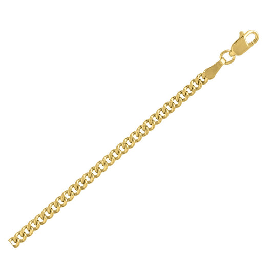 14K Yellow Gold Light Gourmette Chain (2.80 mm)