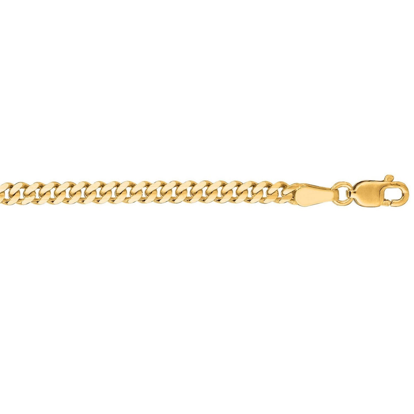 14K Yellow Gold Light Gourmette Chain (2.80 mm)