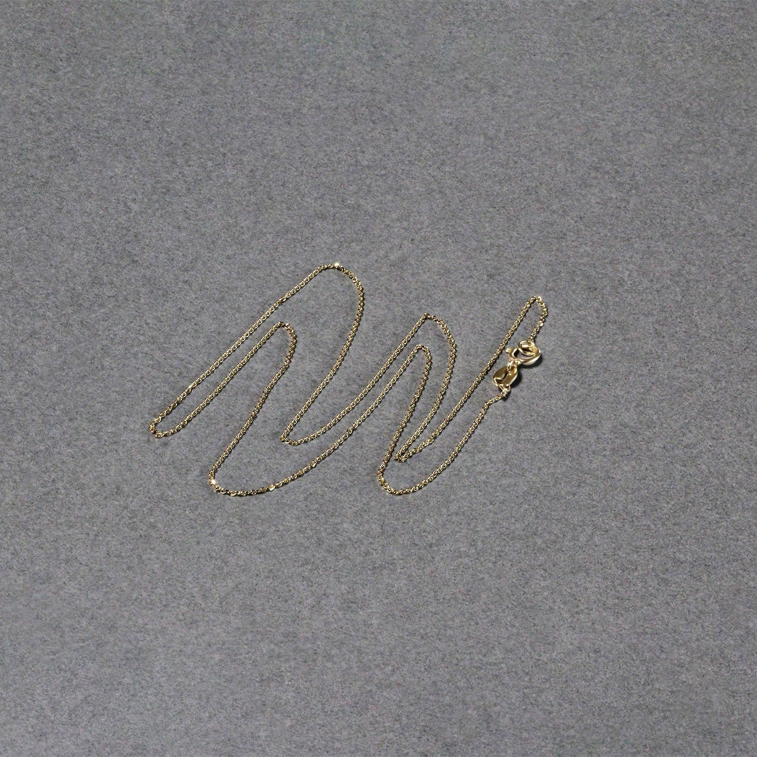 14K Yellow Gold Diamond Cut Cable Link Chain (0.68mm)