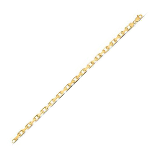 14K Yellow Gold French Cable Link Chain (4.80 mm)