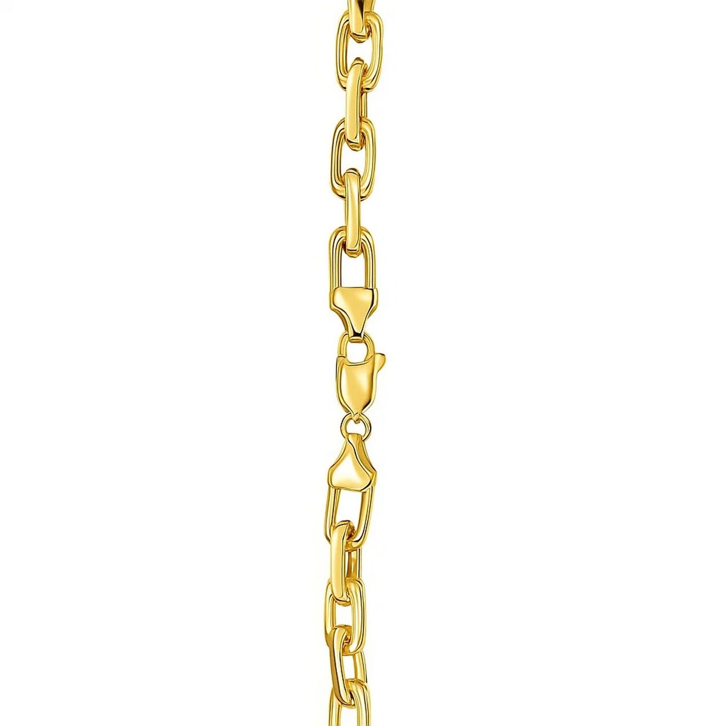 14K Yellow Gold French Cable Link Chain (4.80 mm)