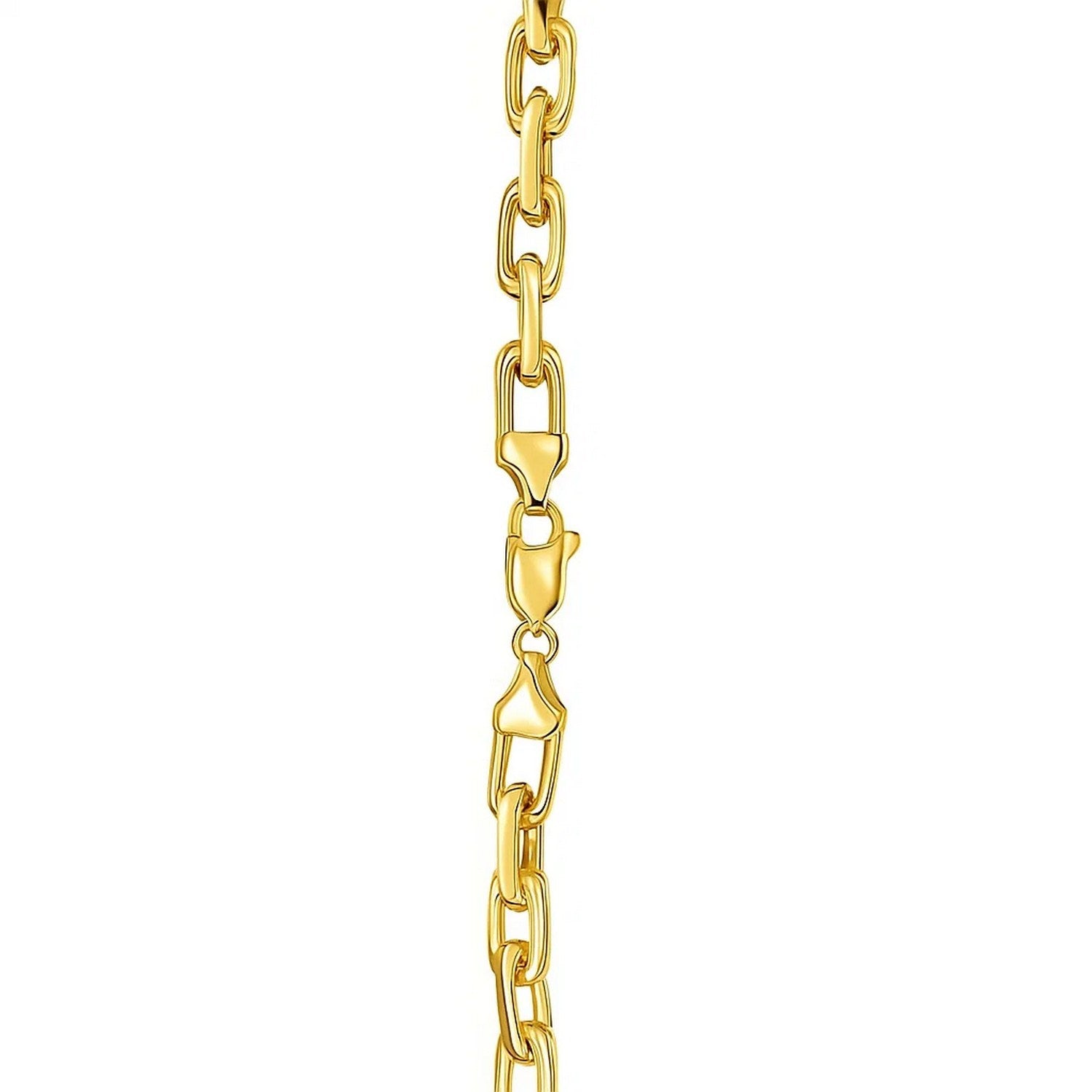 14K Yellow Gold French Cable Link Chain (4.80 mm)
