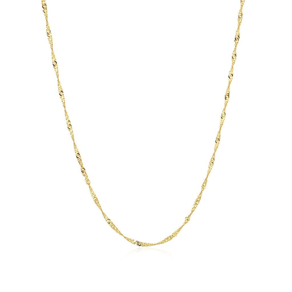 10K Yellow Gold Singapore Chain (1.50 mm)