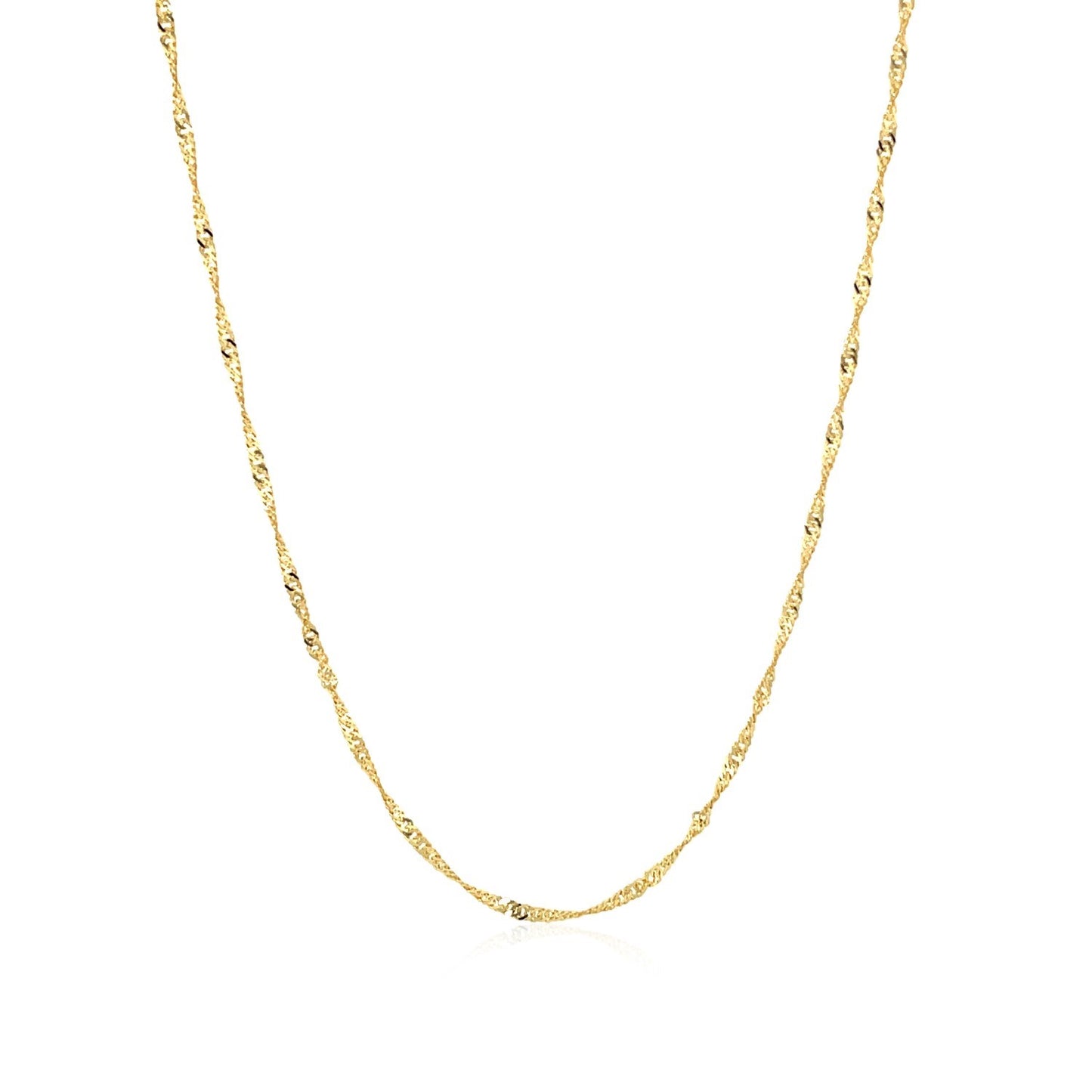 10K Yellow Gold Singapore Chain (1.50 mm)
