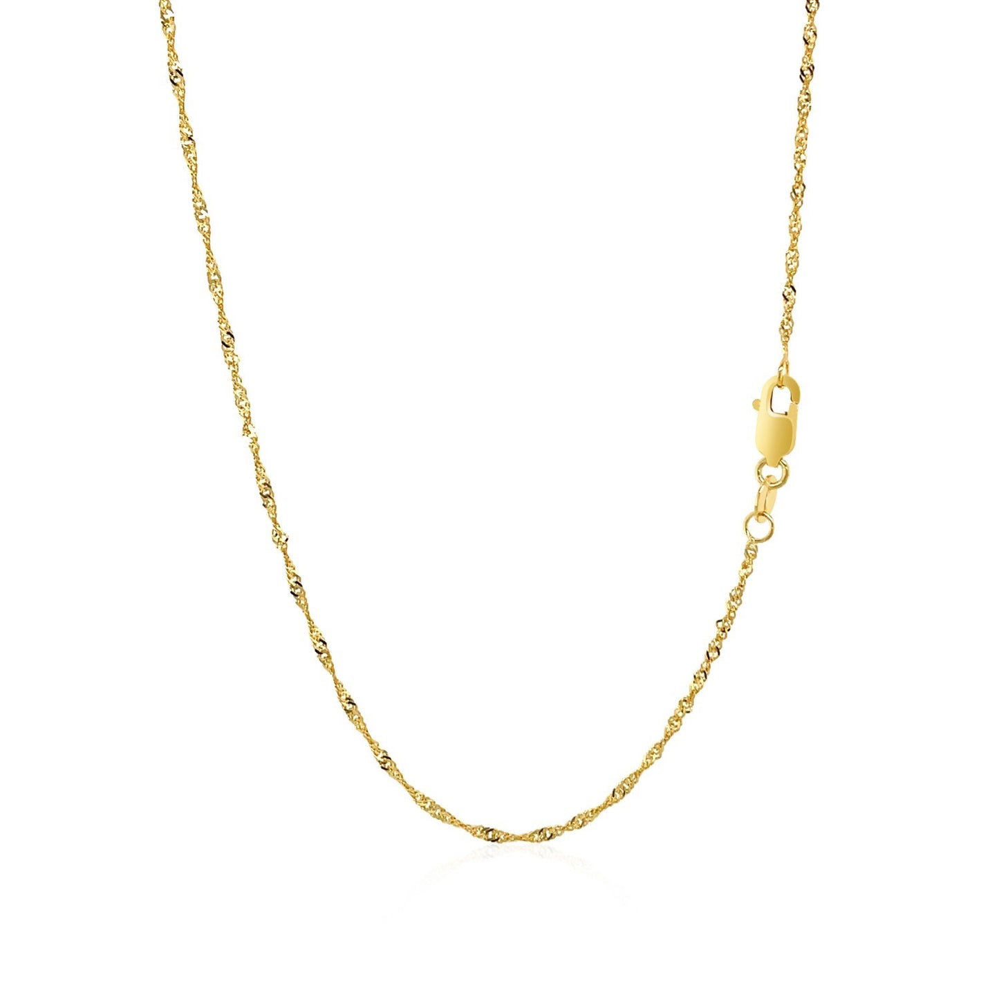 10K Yellow Gold Singapore Chain (1.50 mm)