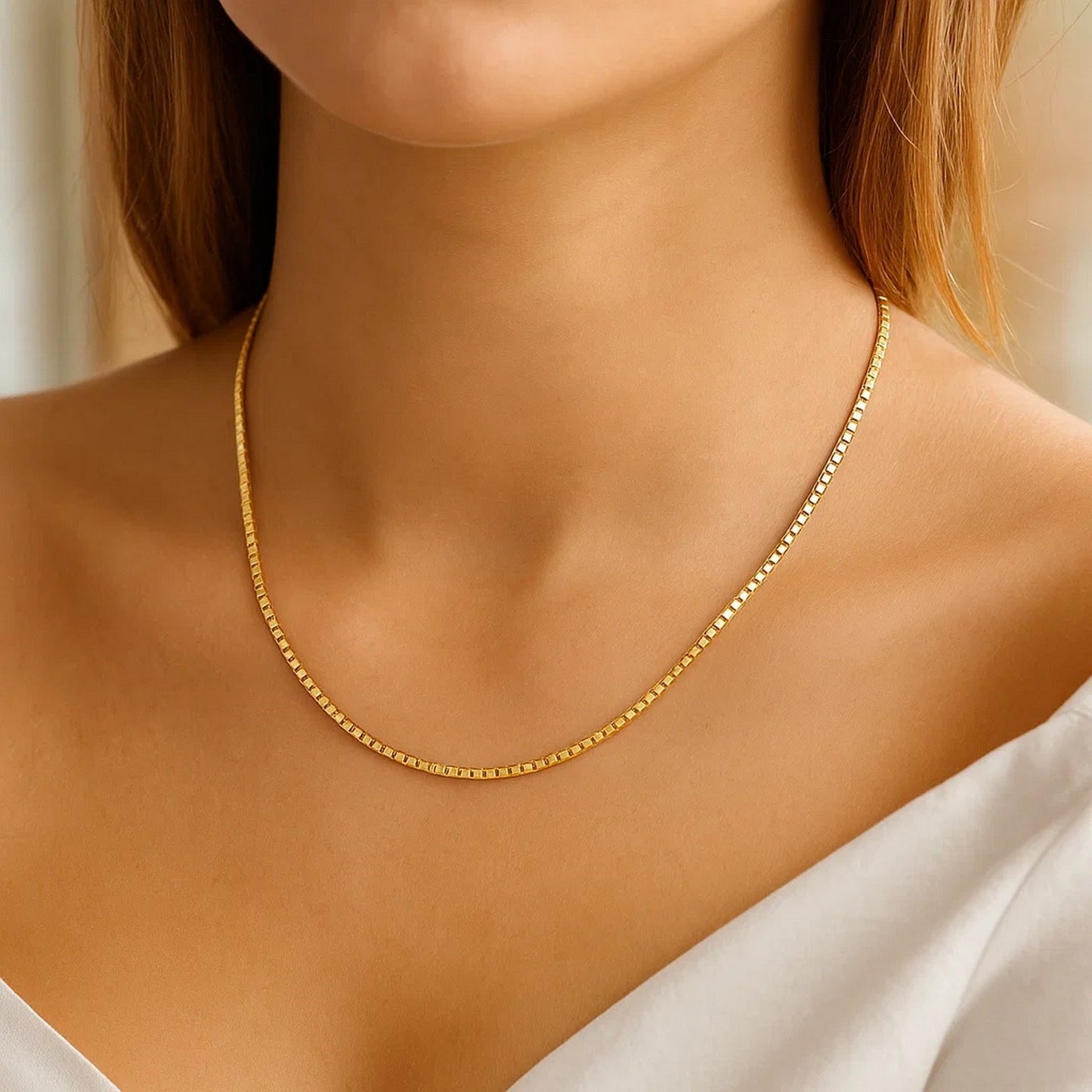 14K Yellow Gold Classic Box Chain (1.70mm)